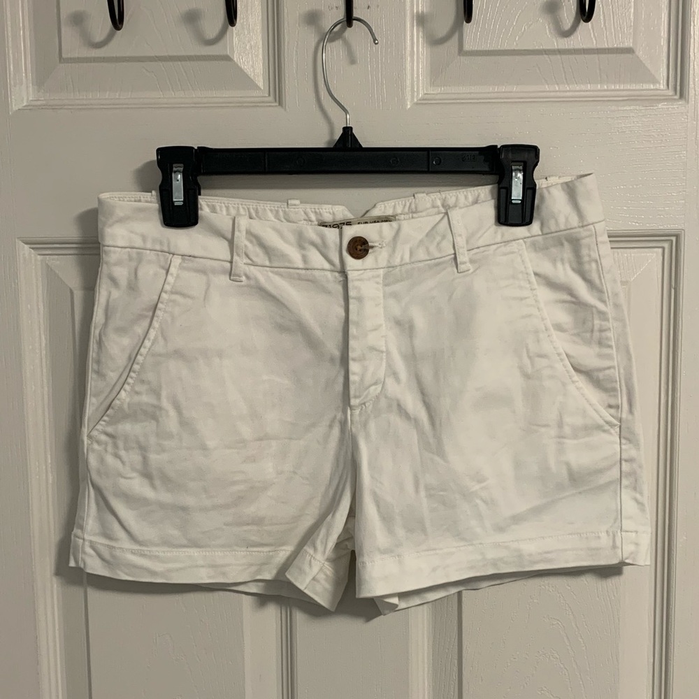 White Denim Shorts